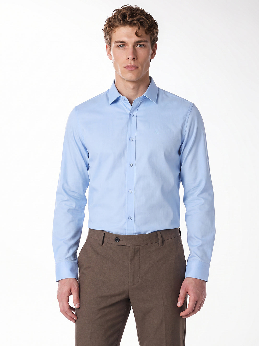 Blue Regular-fit twill shirt
