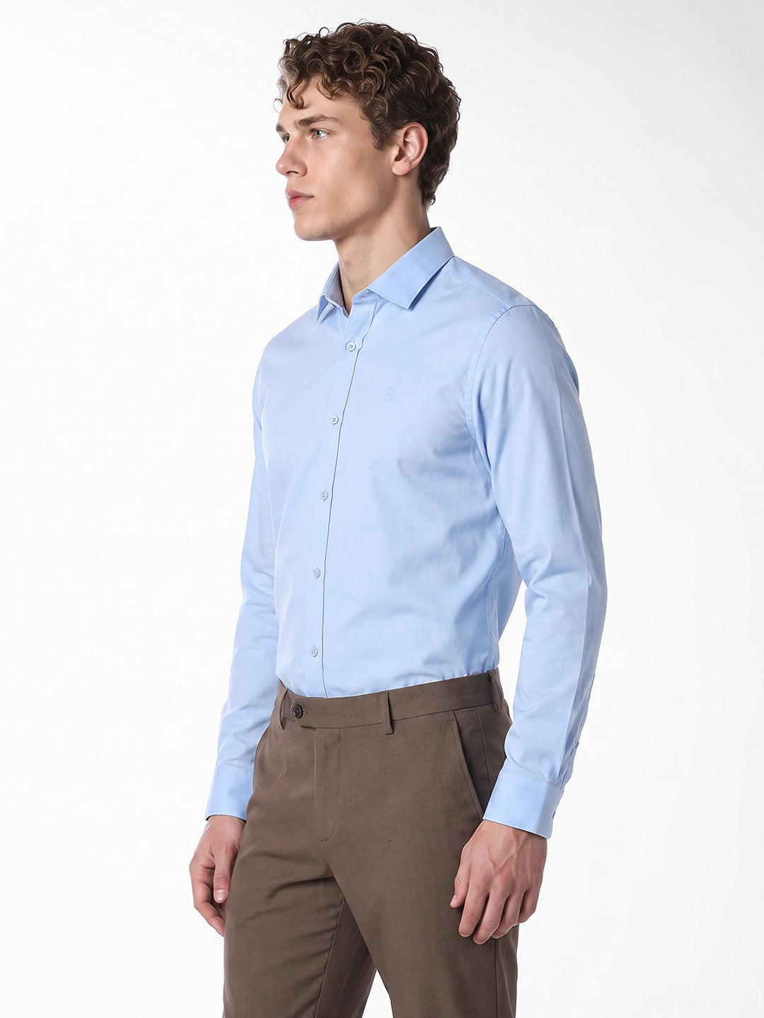 Blue Regular-fit twill shirt