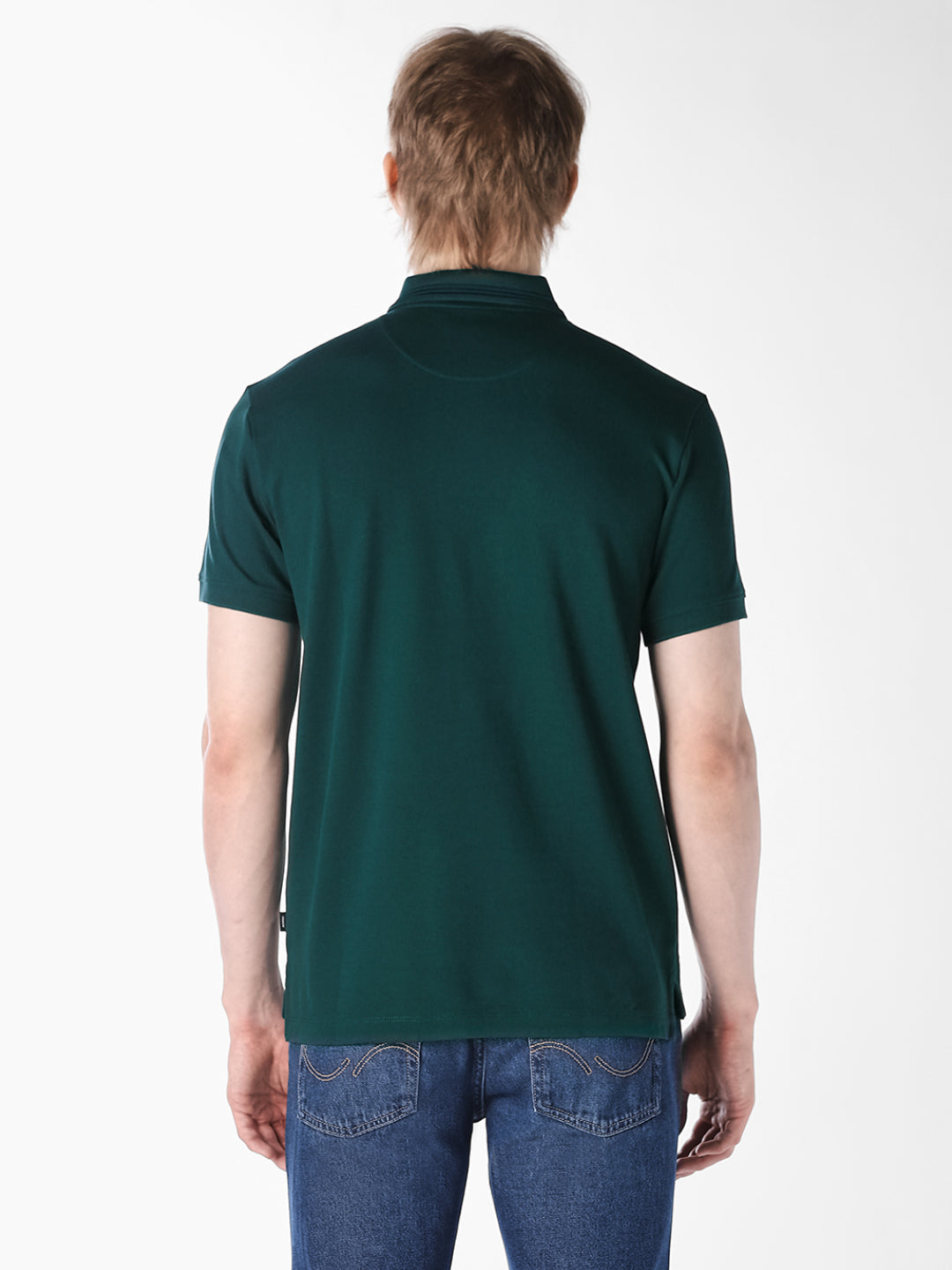 Dark Teal Knitted Polo