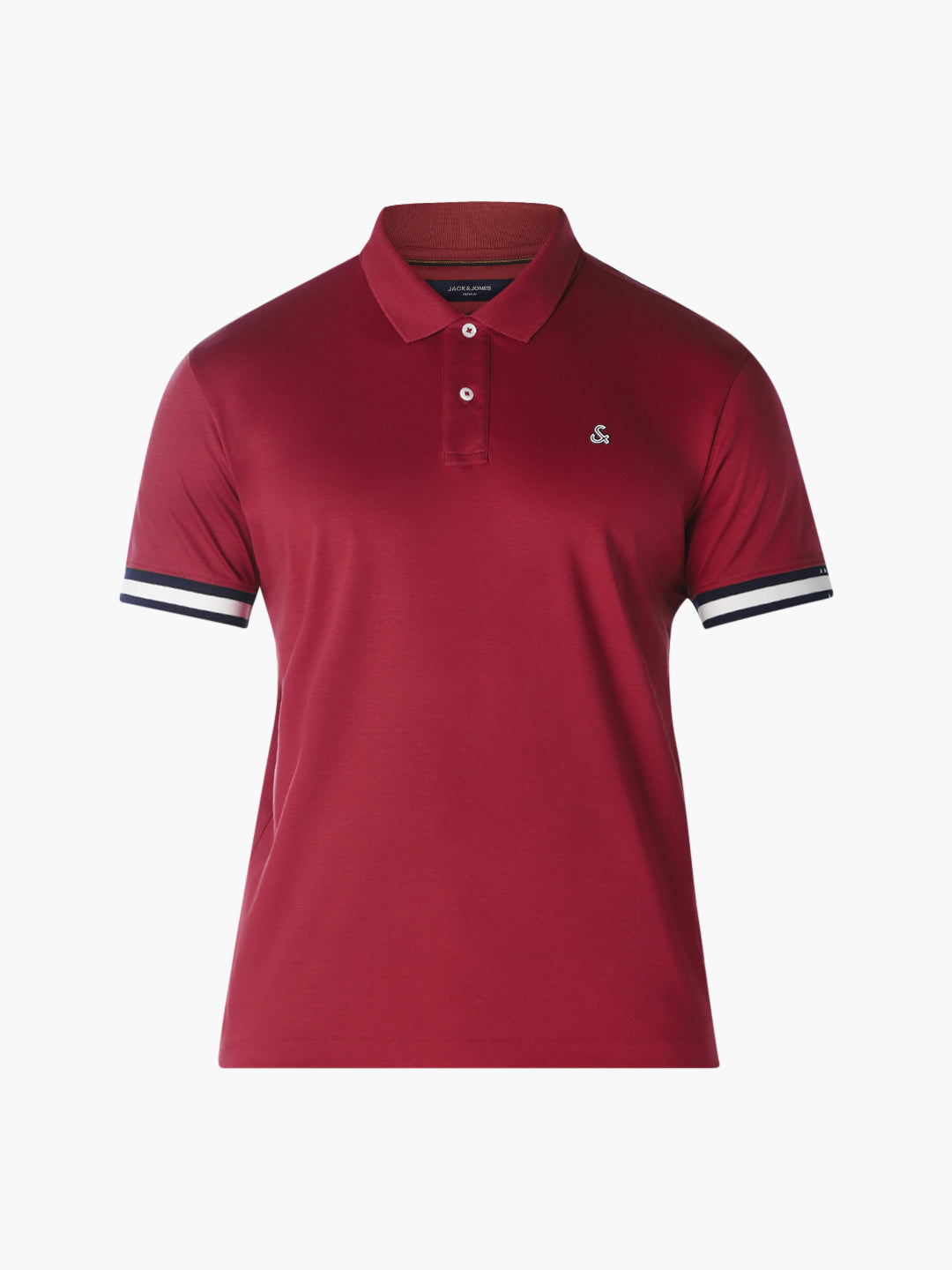 Red stripes placed on sleeve Regular Fit polos