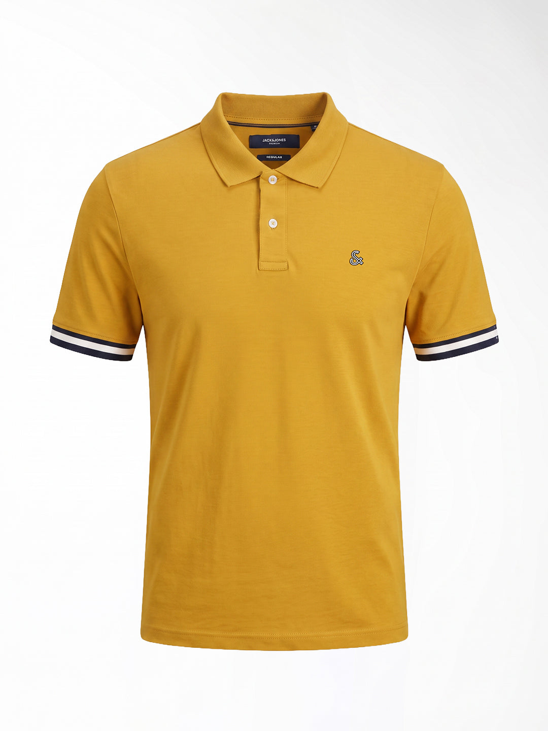 Brown Embroidered Logo Polo