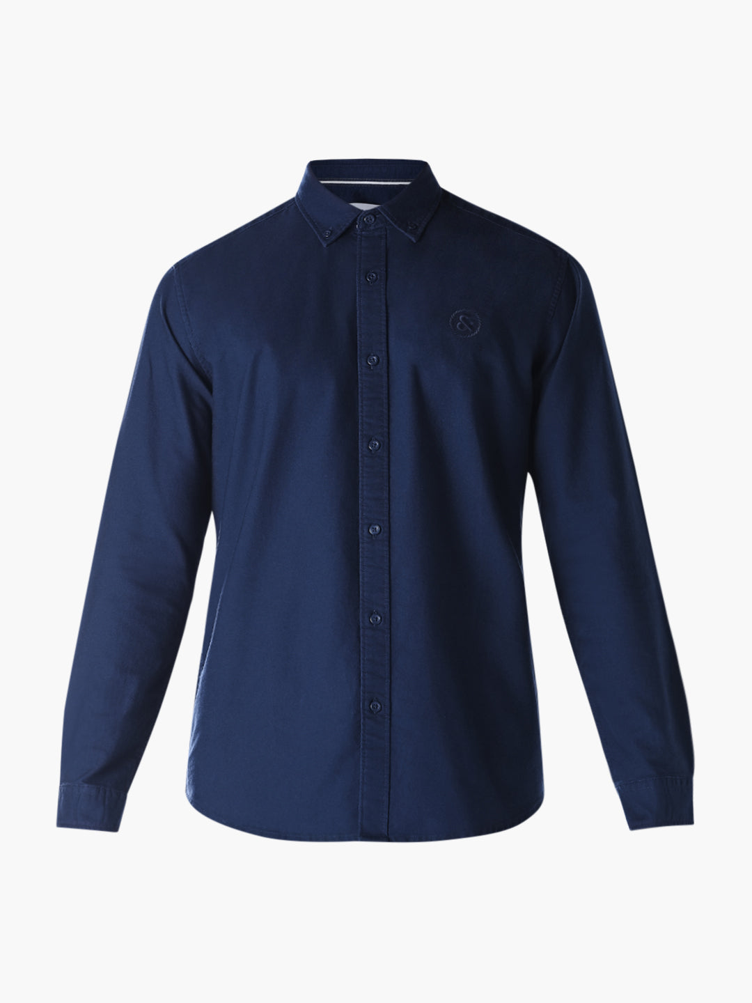White Embroidered Regular Fit