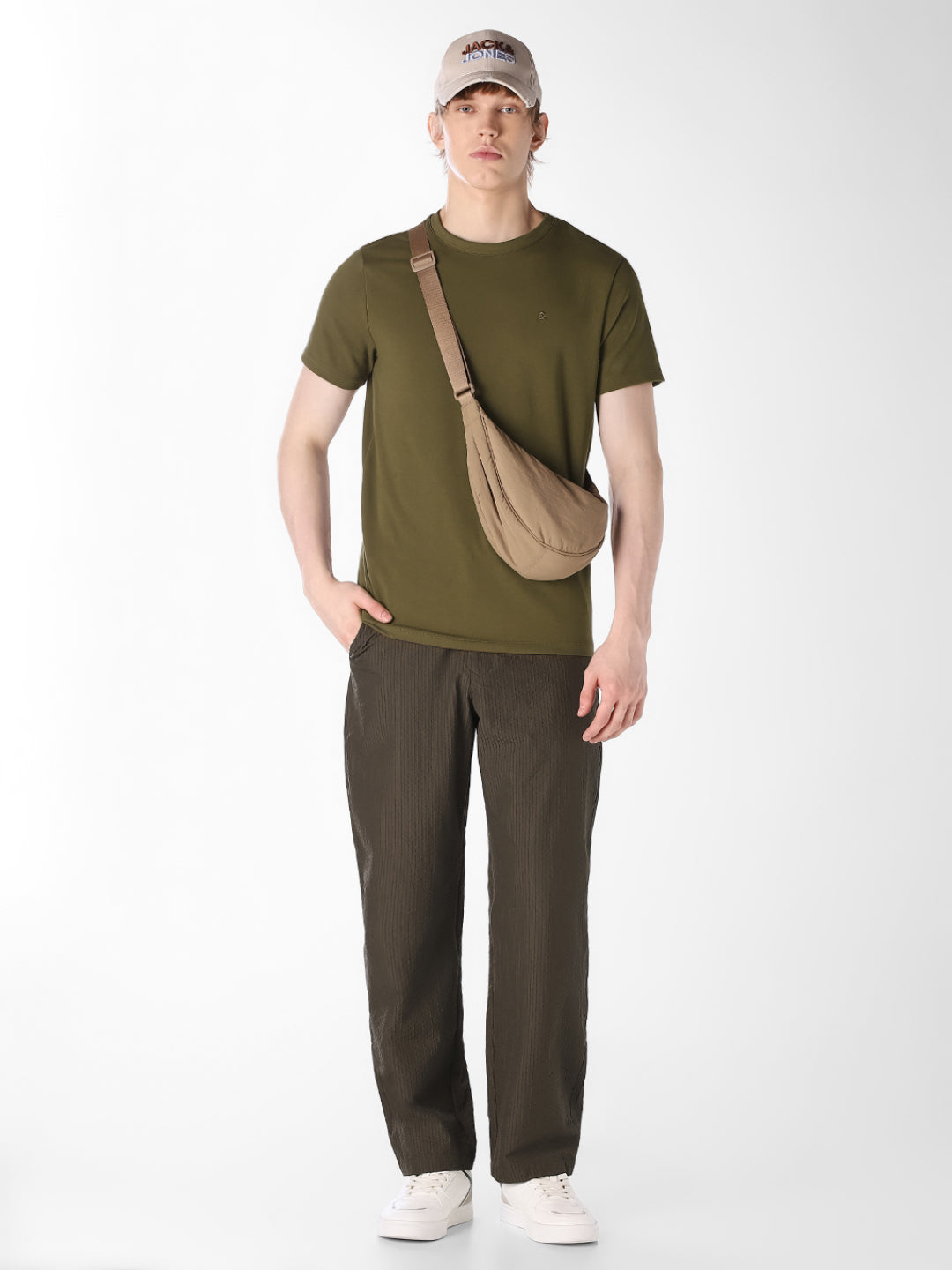 Dark Olive Crew Neck T-shirt