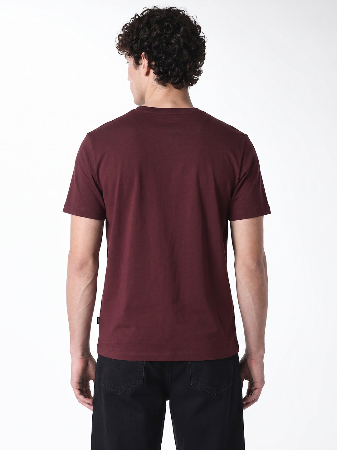 Purple Embroidered T-shirt