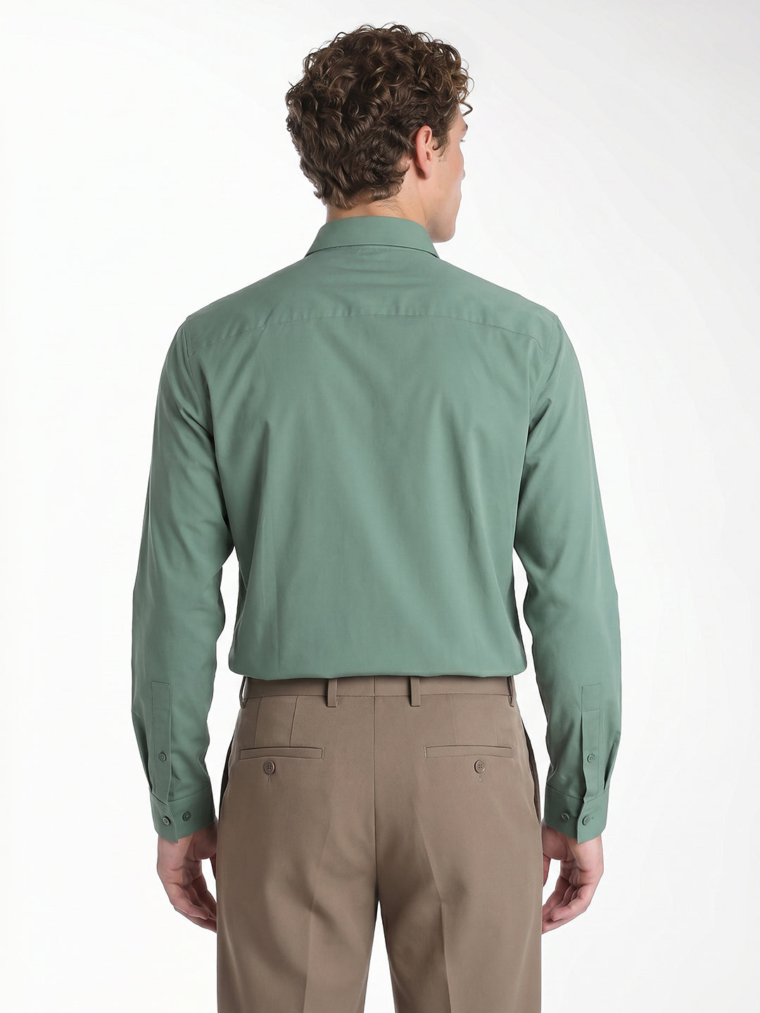 Light Green Formal Full Sleeves Shirt