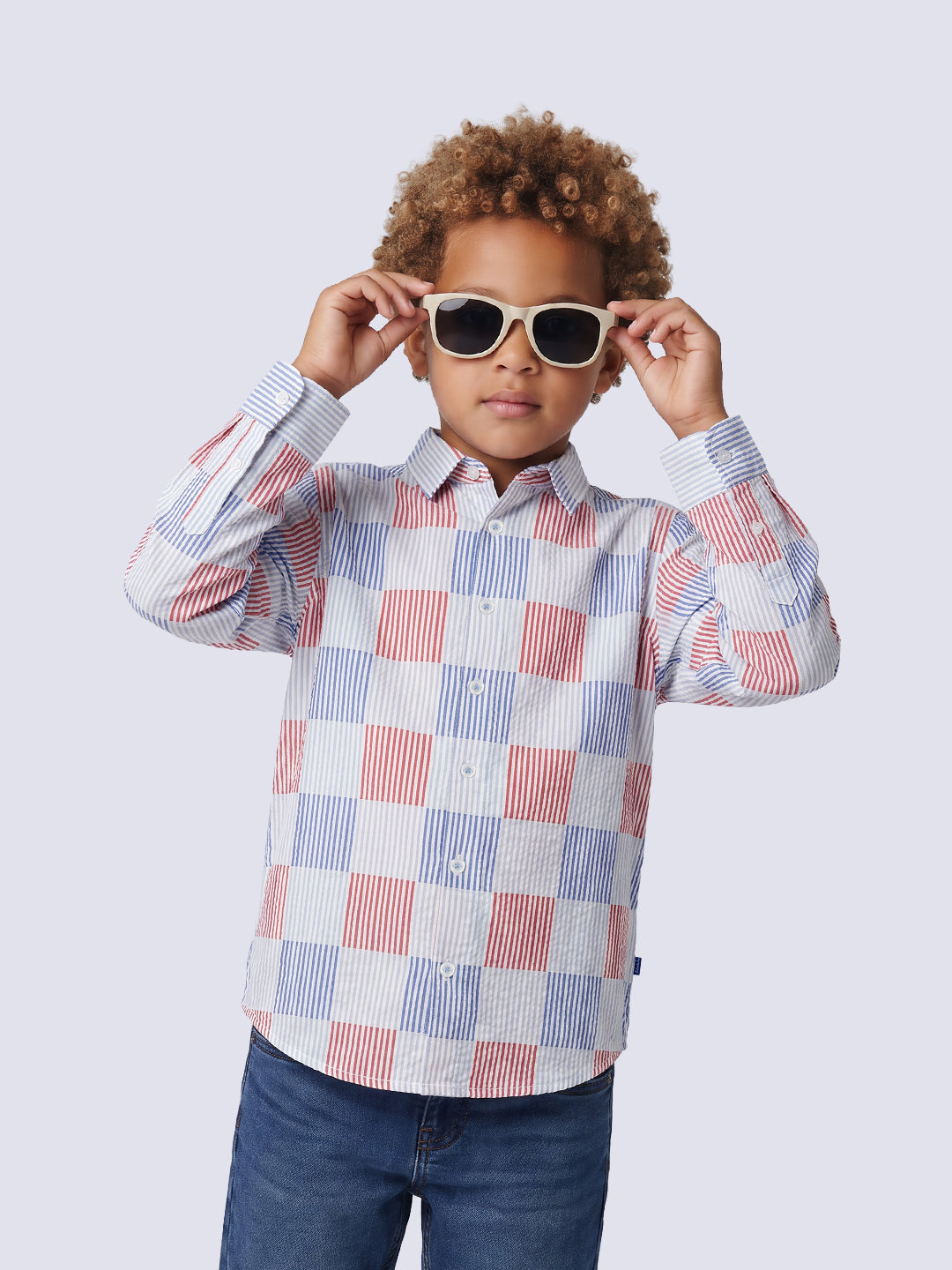Boys Printed Cotton Shirt