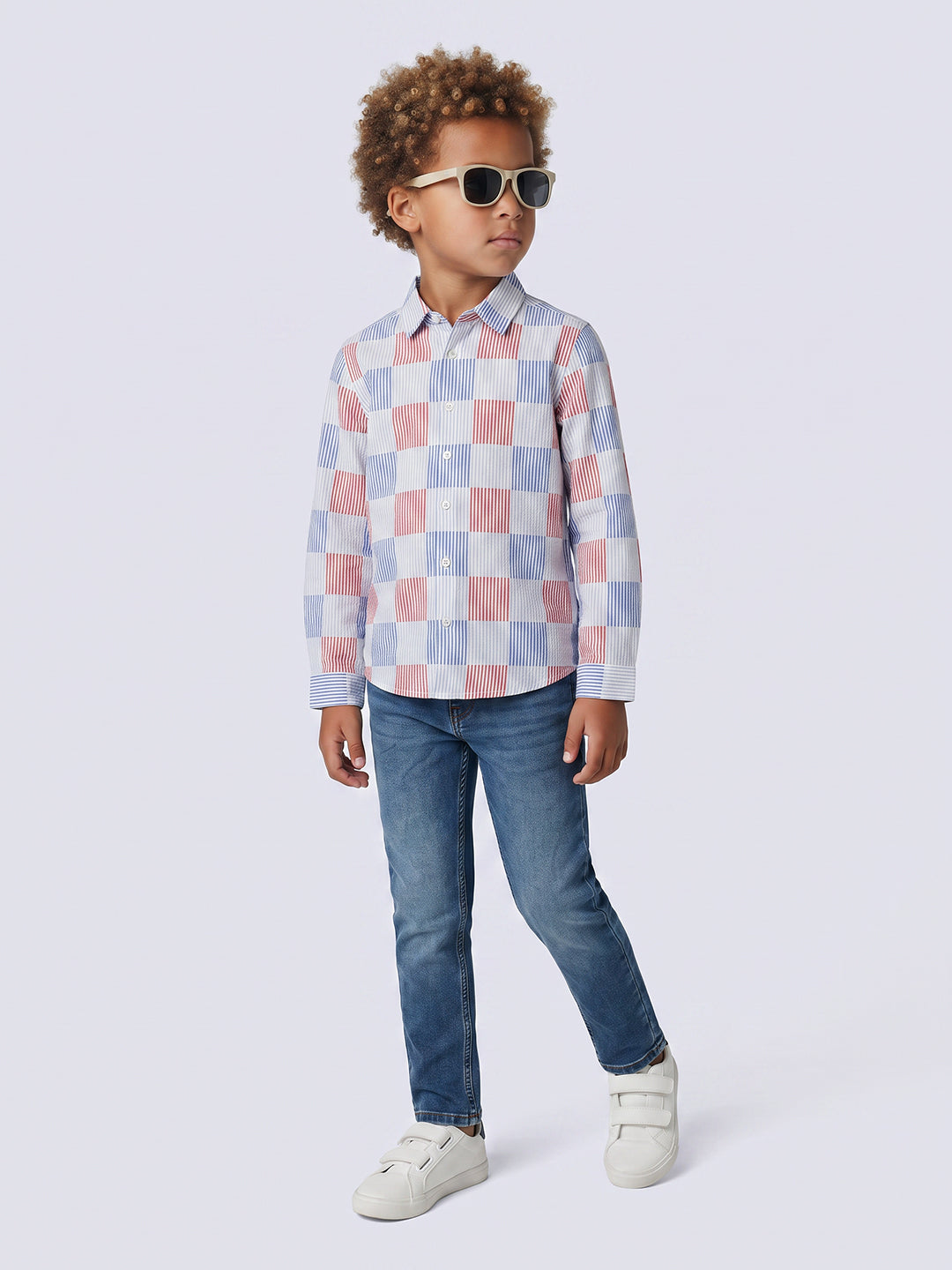 Boys Printed Cotton Shirt