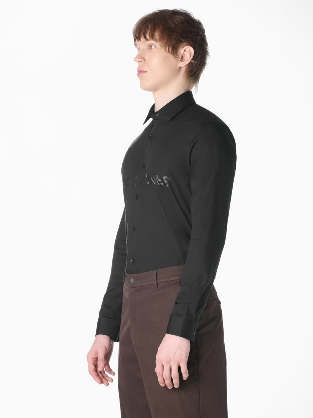 Logo Print Slim Fit Shirt