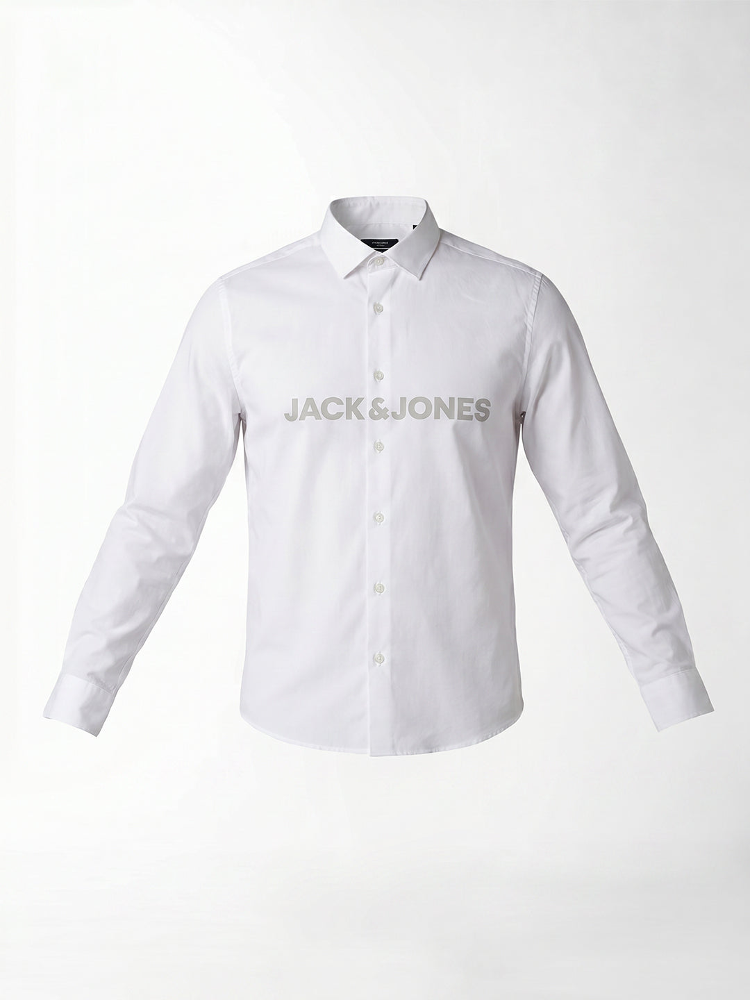 White Printed Cotton Shirt