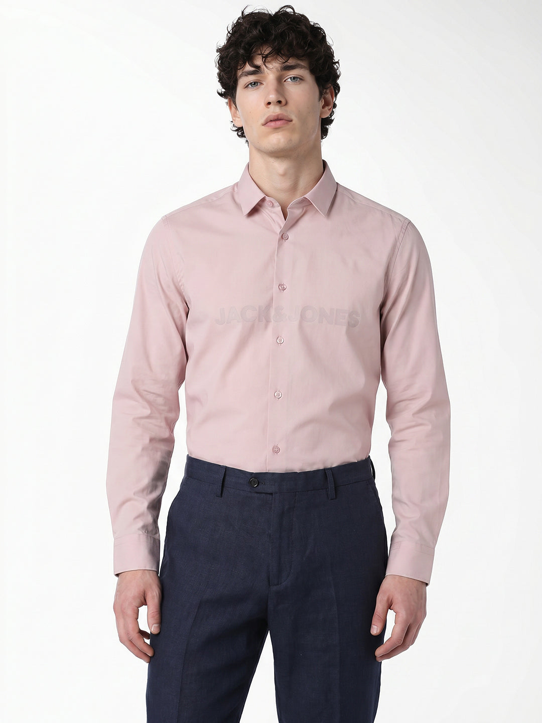 Pink Printed Cotton Shirt