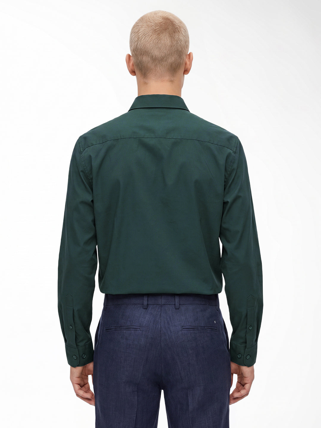 Slim Fit Dark Green Shirt