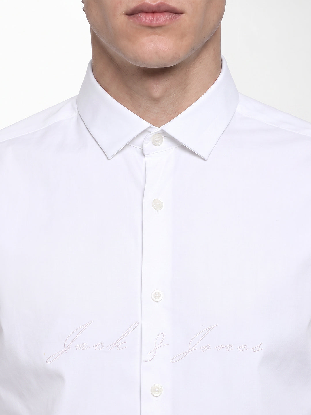 White Embroidered Shirt