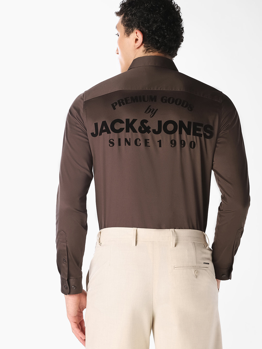 Brown Cotton Formal Shirt