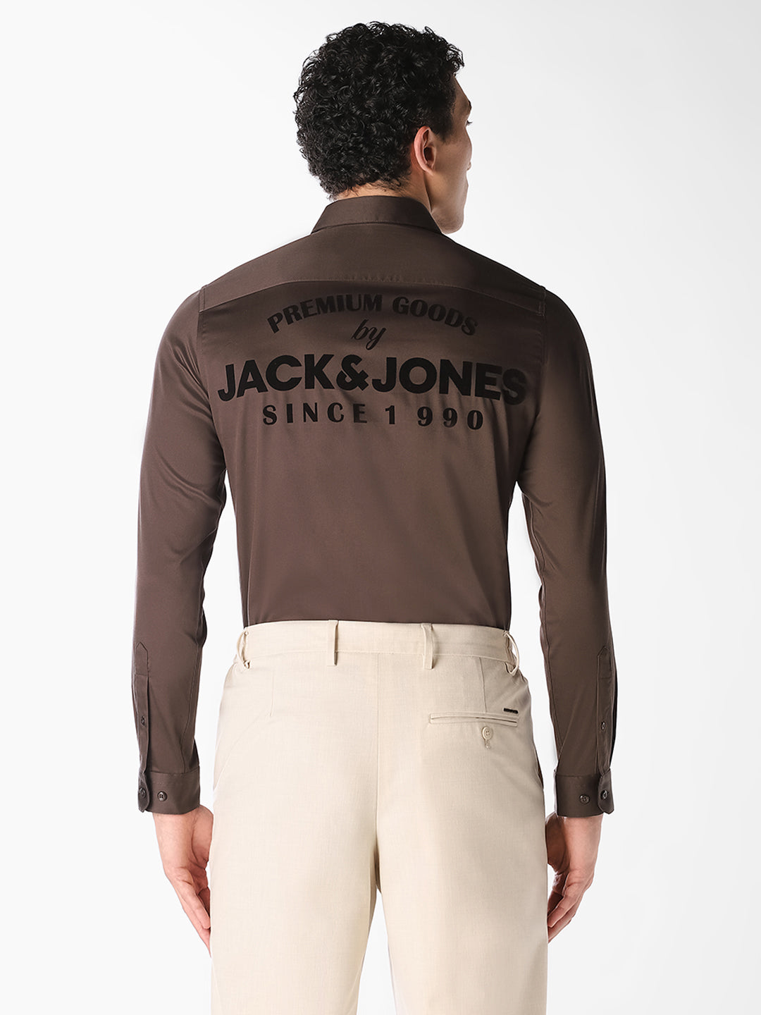 Brown Cotton Formal Shirt