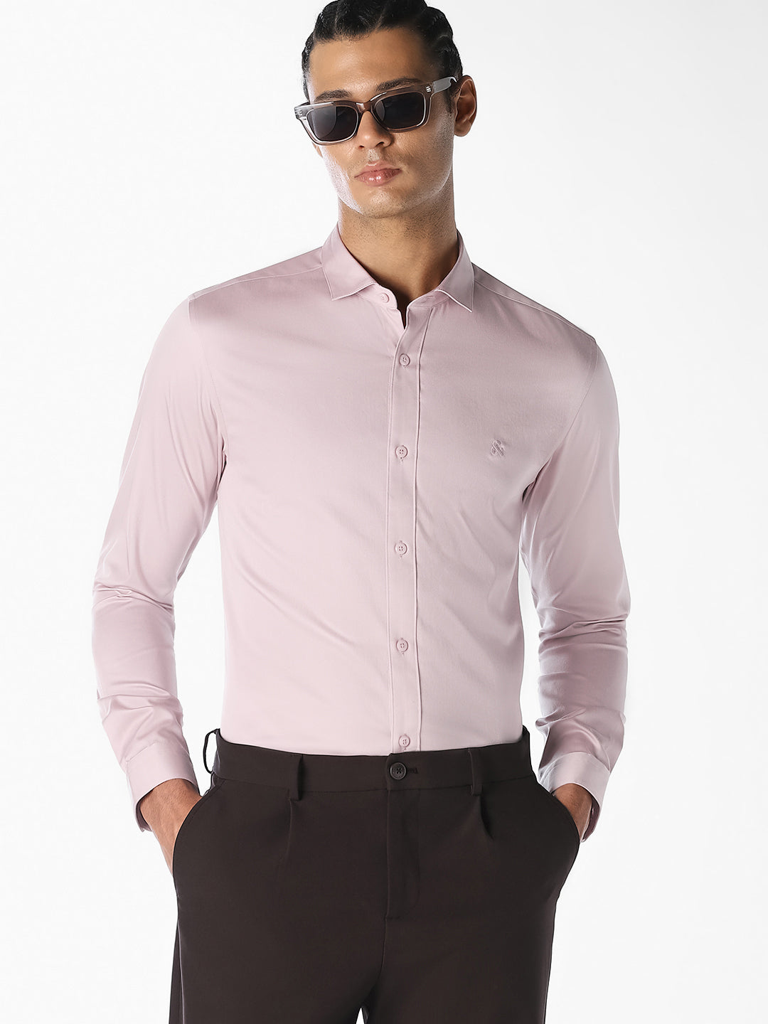 Pink Formal Full Sleeves Shirt