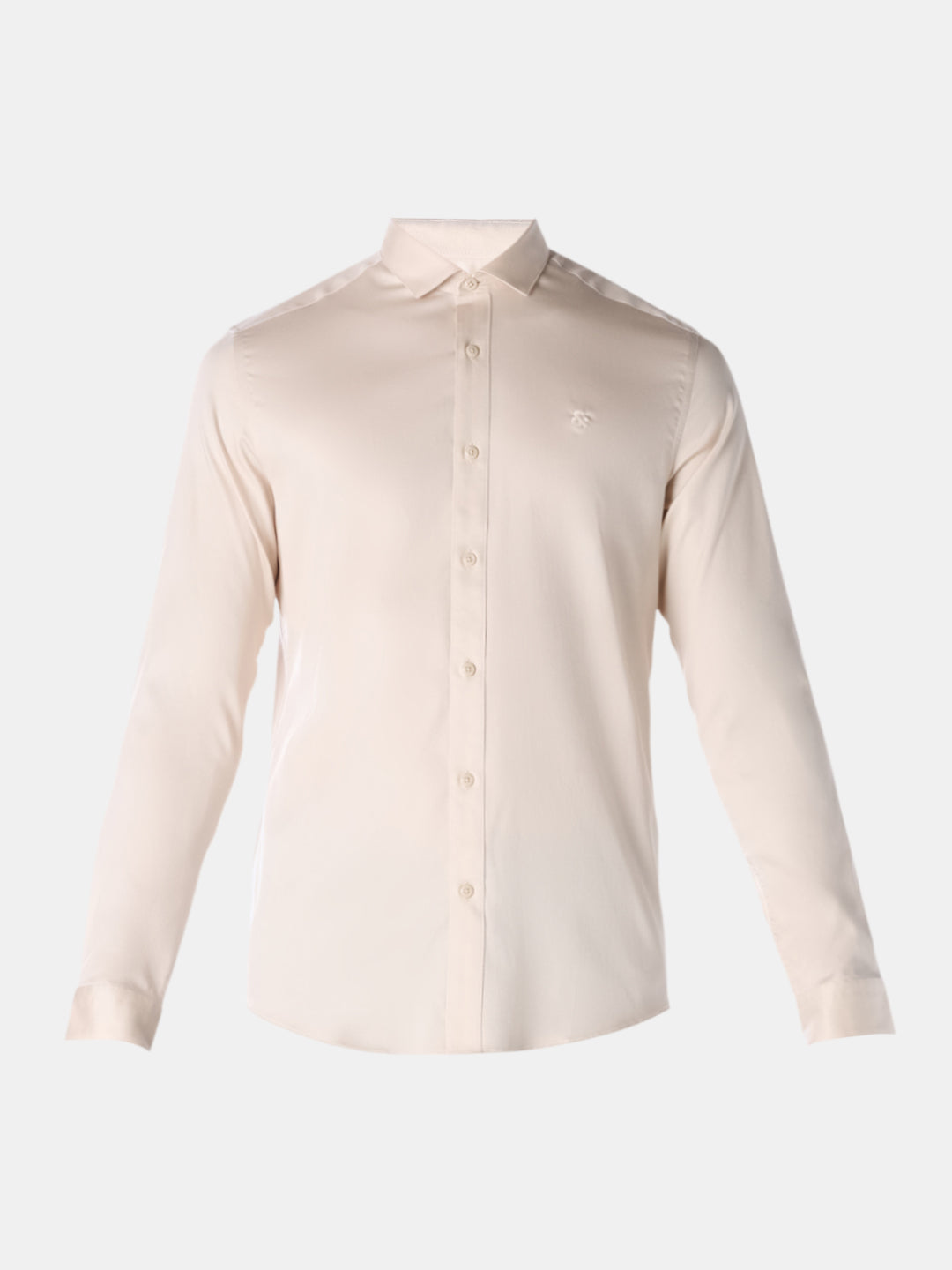 Beige embroidered logo Shirt