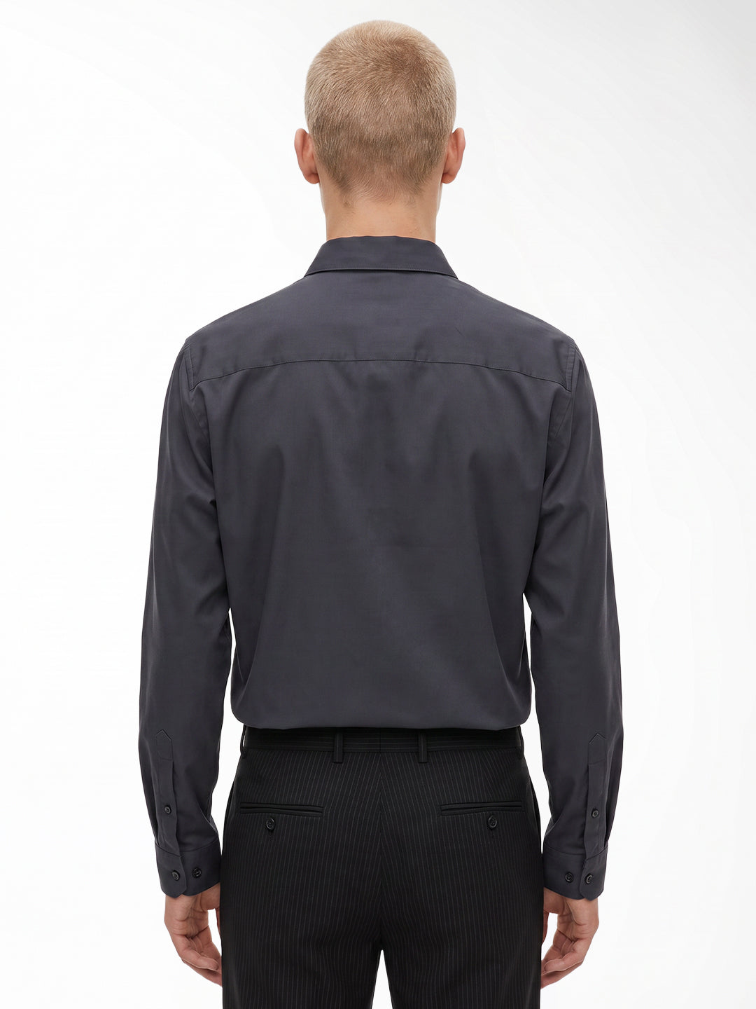 Grey embroidered logo Shirt