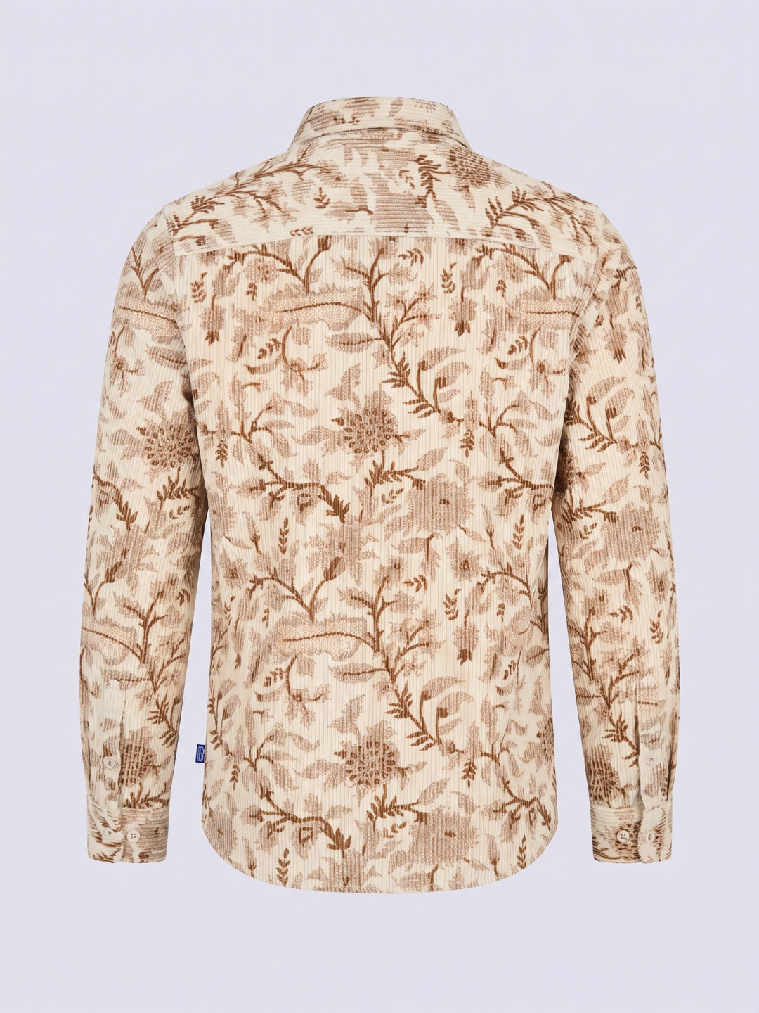 Boys Beige Printed Shirt