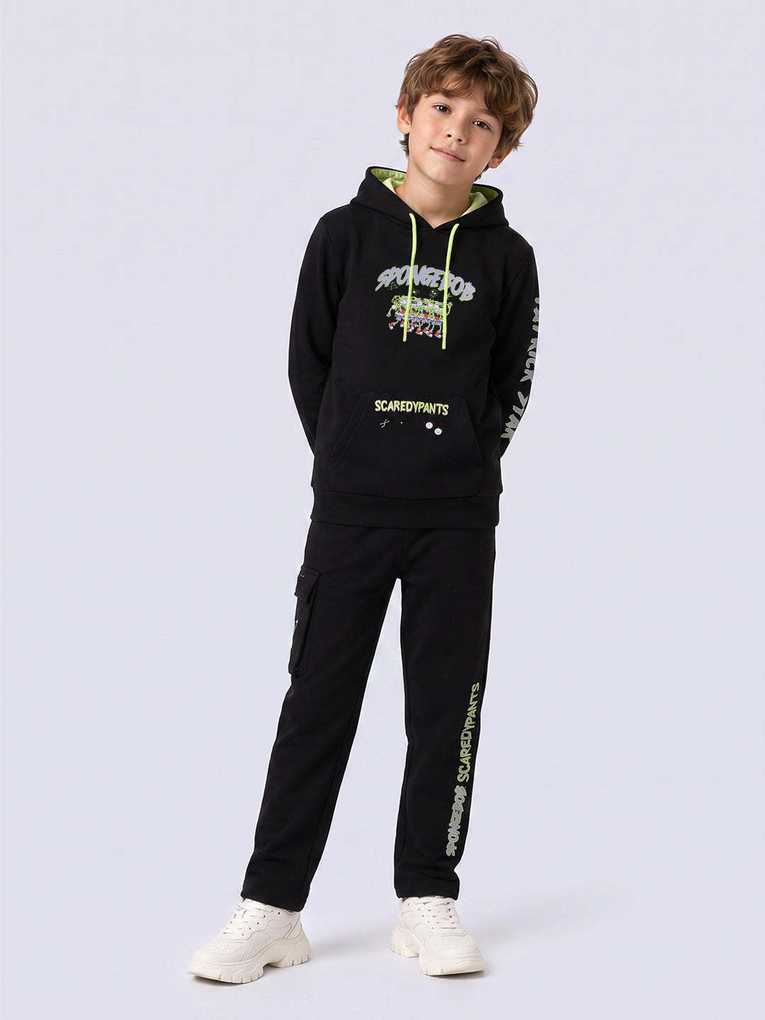 Boys SpongeBob Printed Hoodie