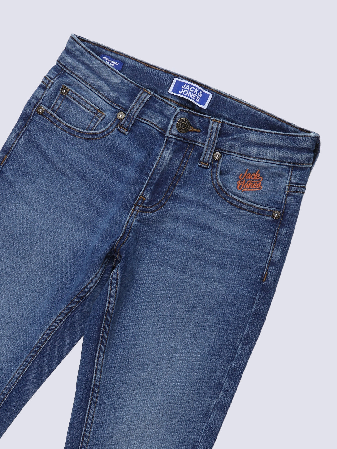 Boys Dark Blue Clark Regular Fit Jeans