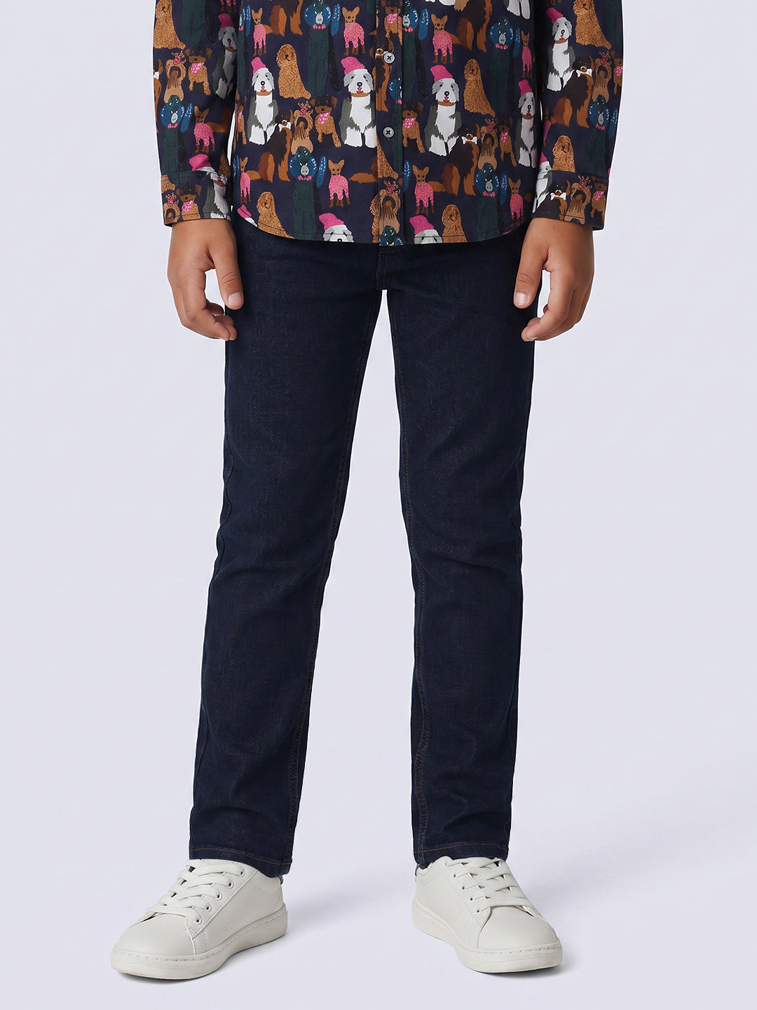 Boys Dark Blue Clark Regular Fit Jeans