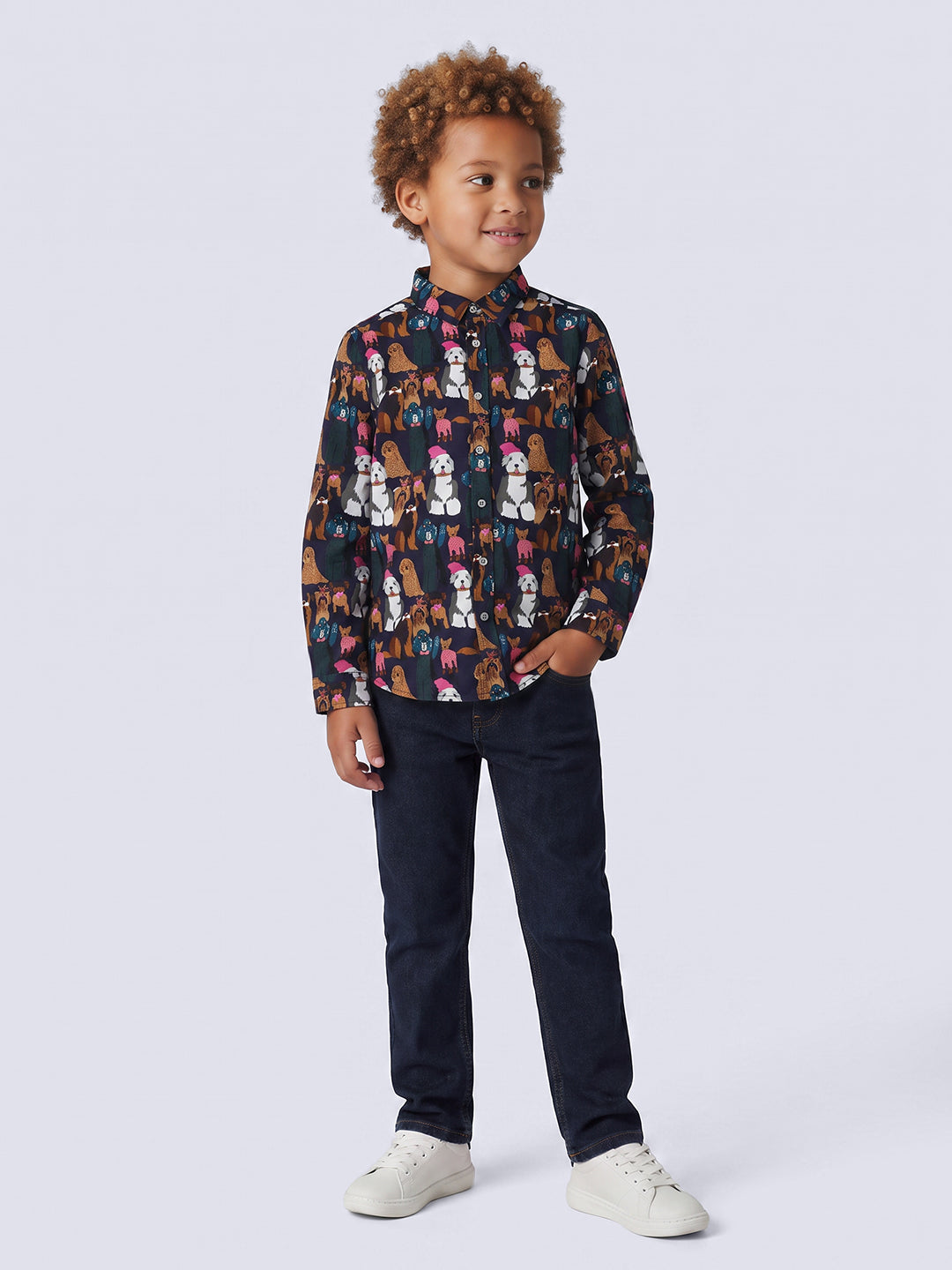 Boys Dark Blue Clark Regular Fit Jeans