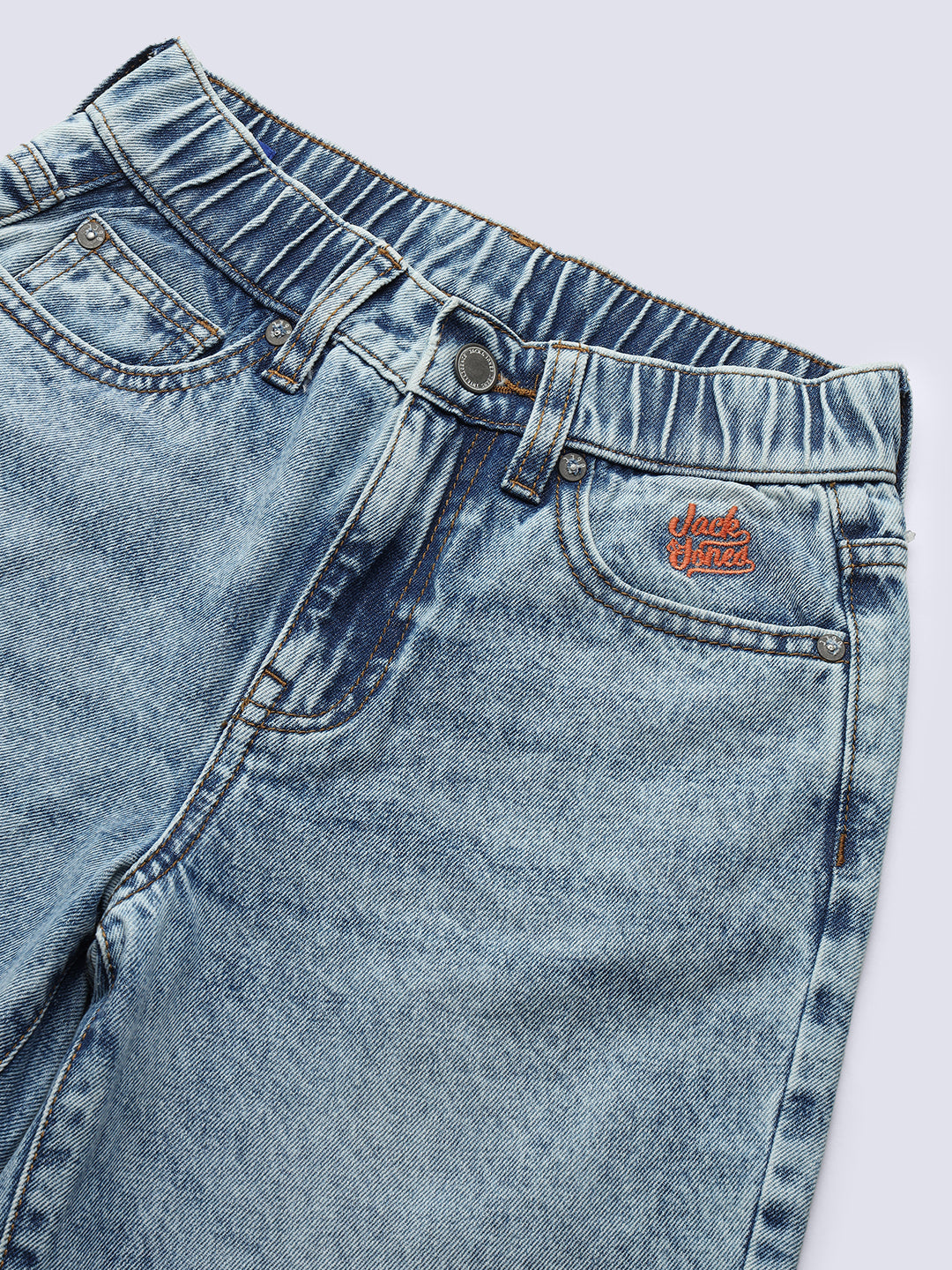 Boys Light Wash Baggy Jeans