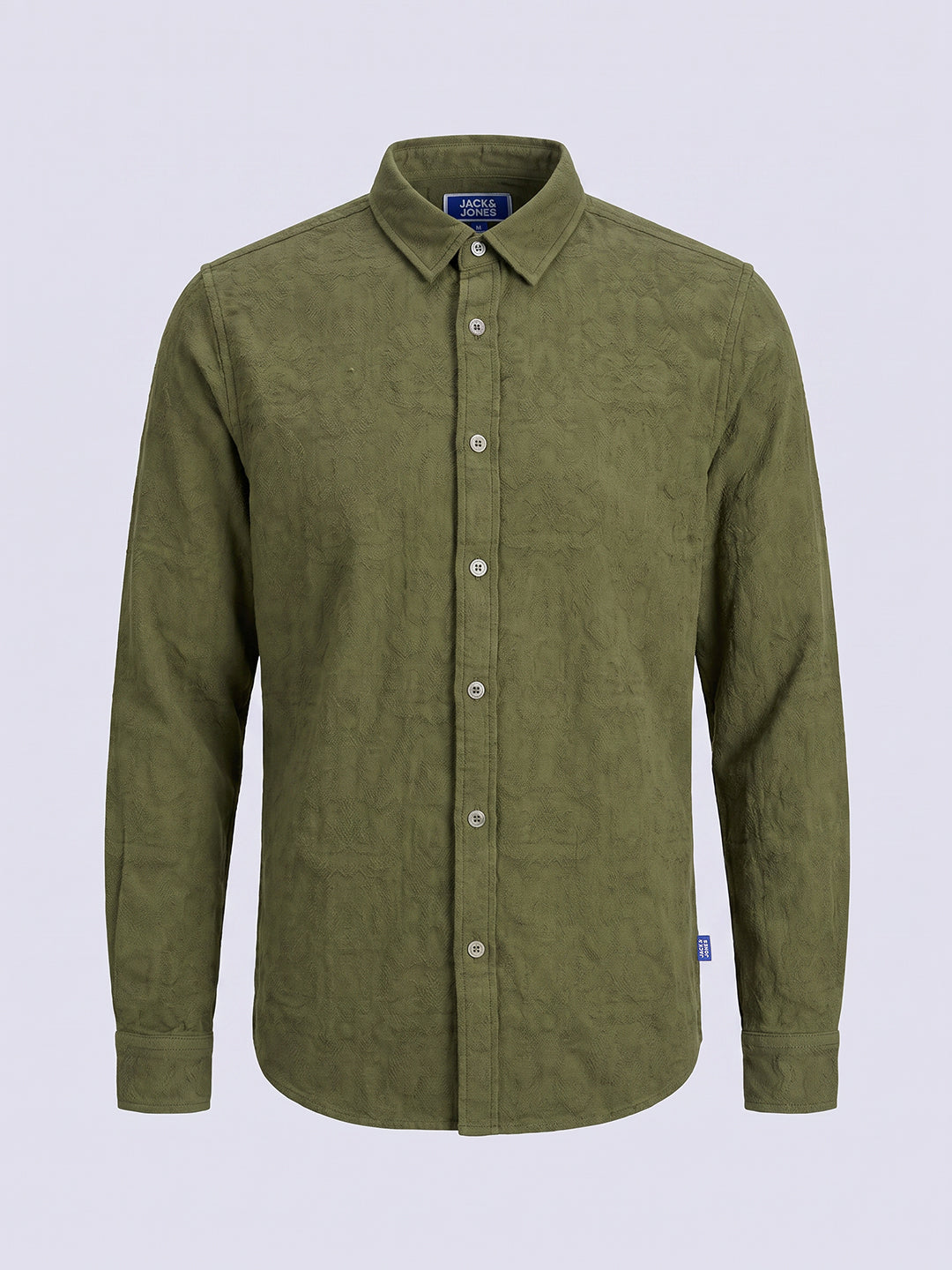 Boys Green Jacquard Shirt