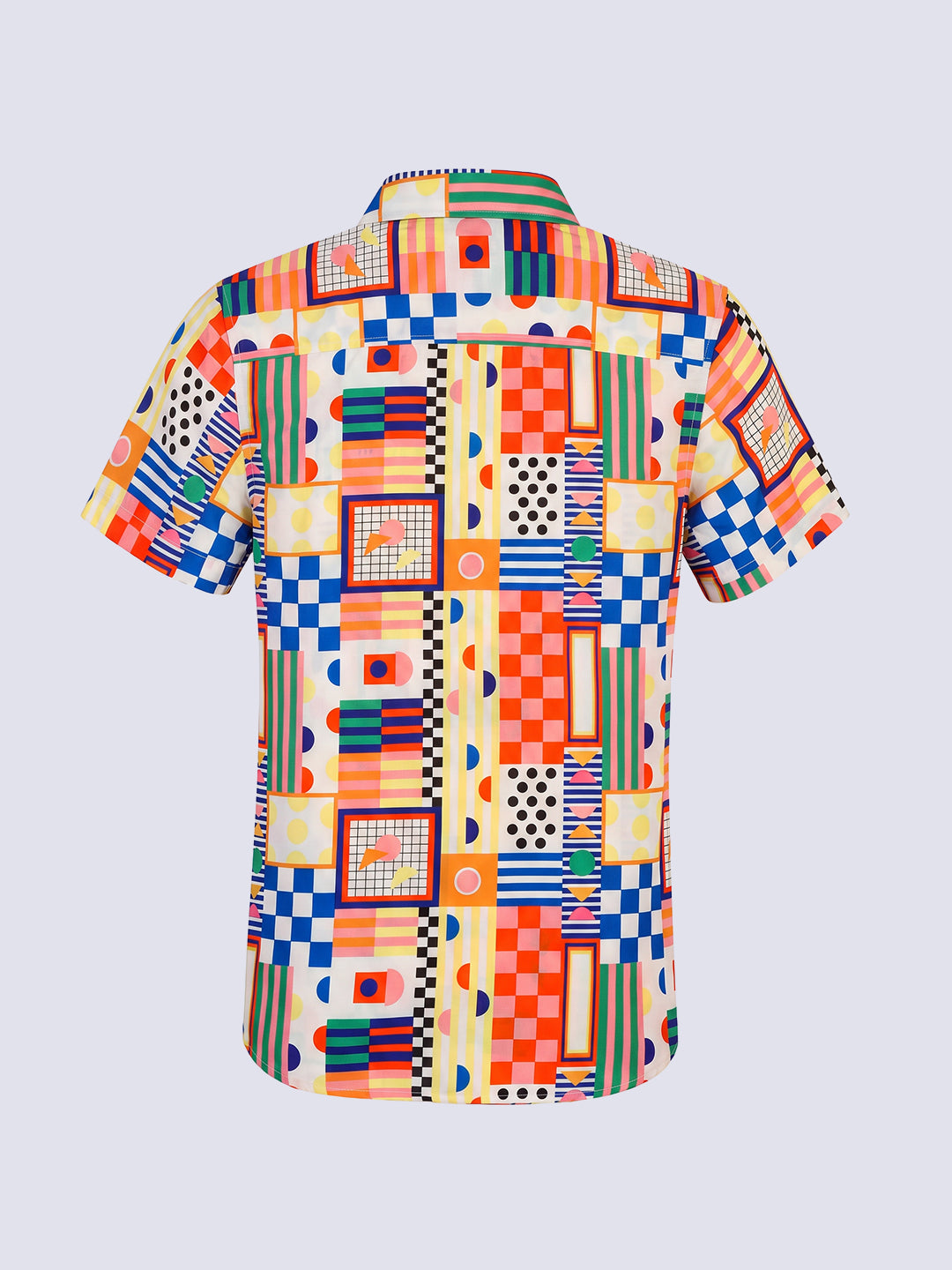 Boys Geometric Print Shirt