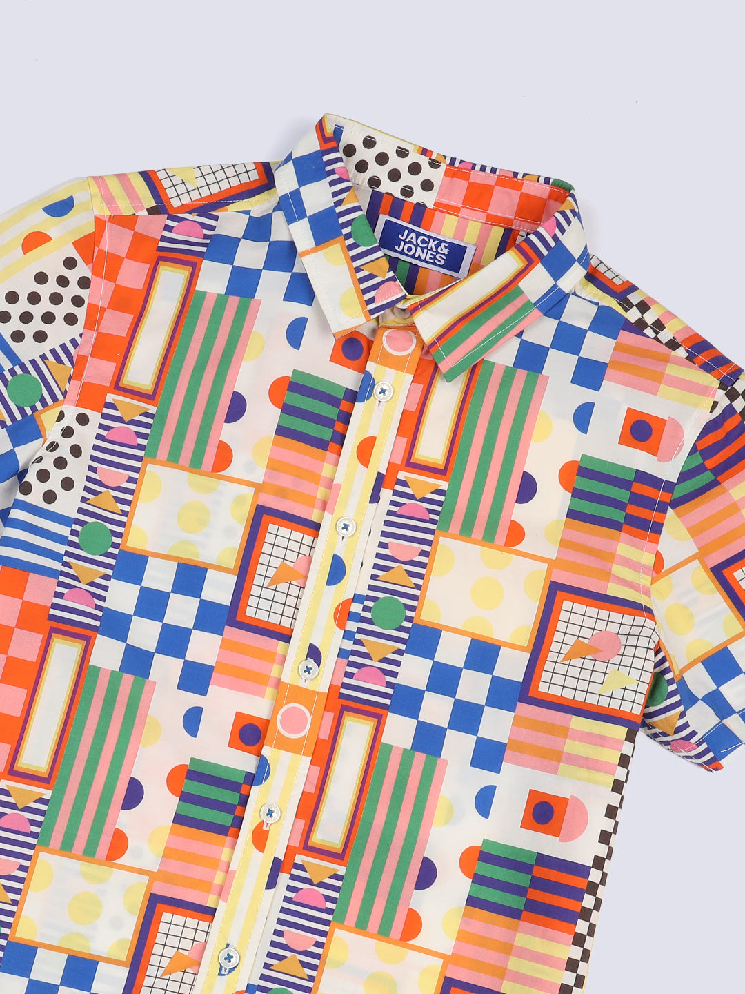 Boys Geometric Print Shirt