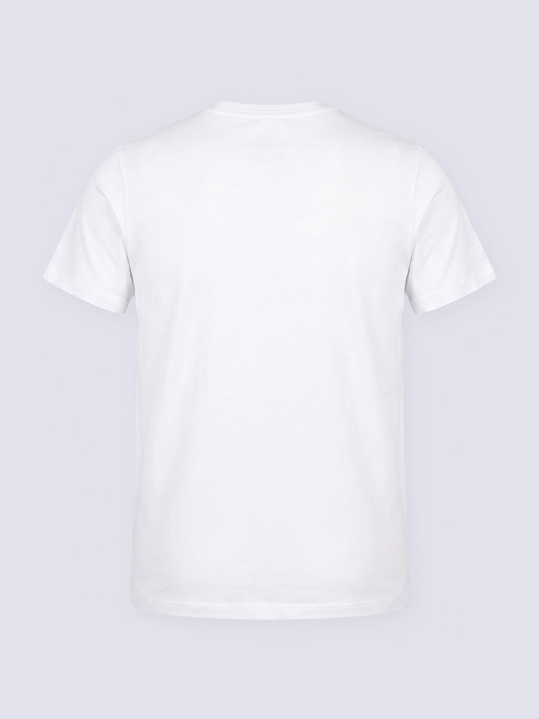 Boys White Printed Cotton T-shirt