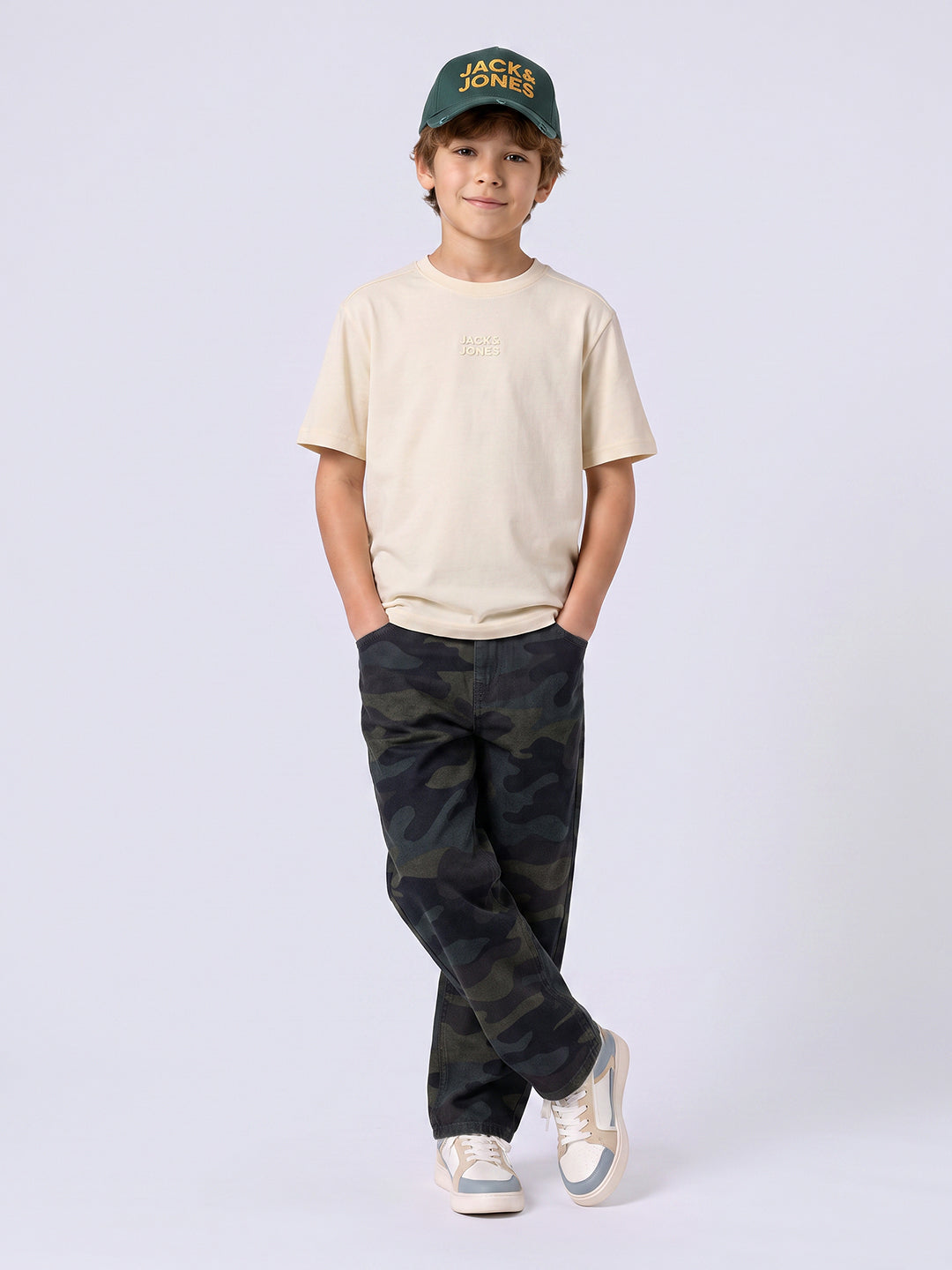 Boys Yellow Crew Neck T-shirt