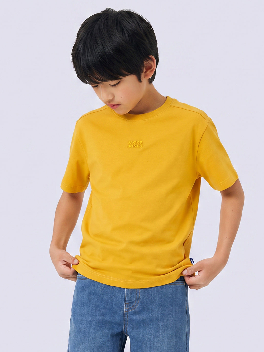 Boys Mustard Crew Neck T-shirt