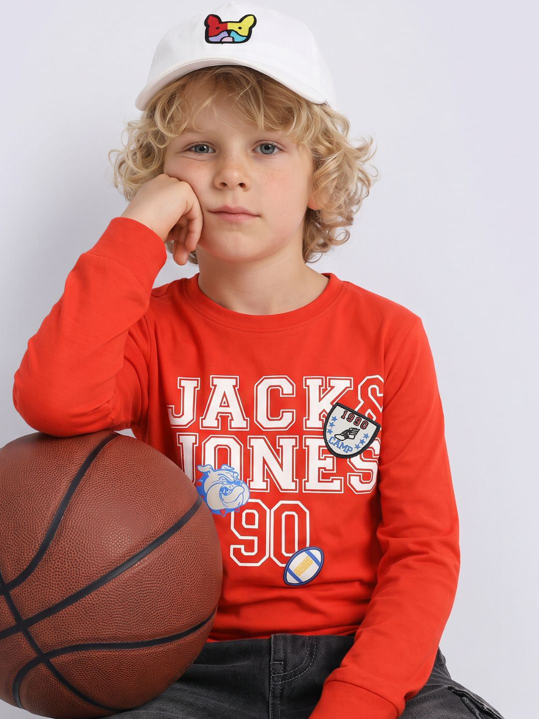 Boys Red Printed T-Shirt