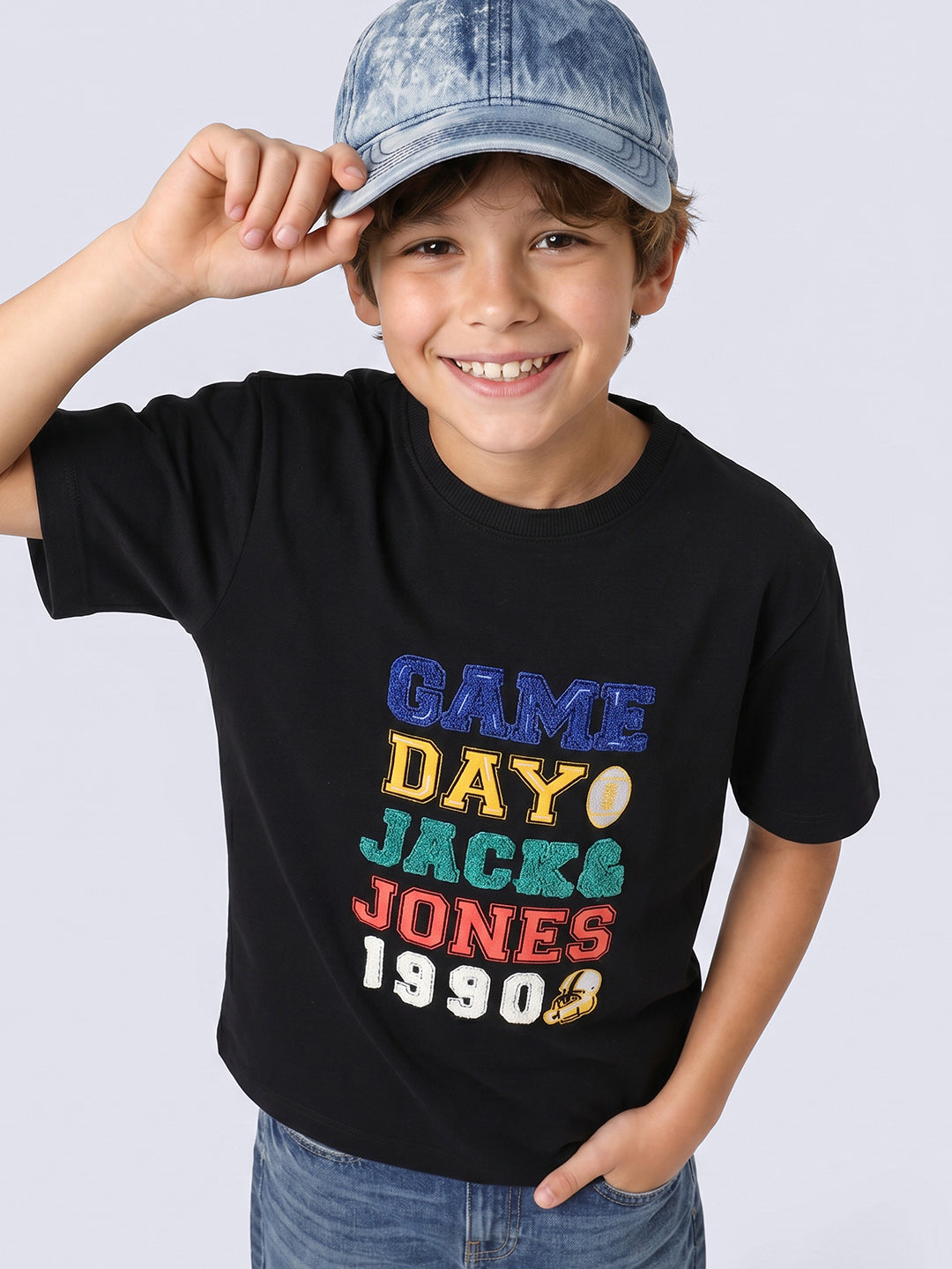 Boys Typographic Print T-shirt