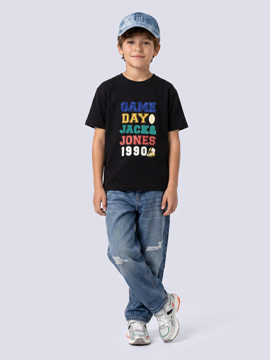 Boys Typographic Print T-shirt