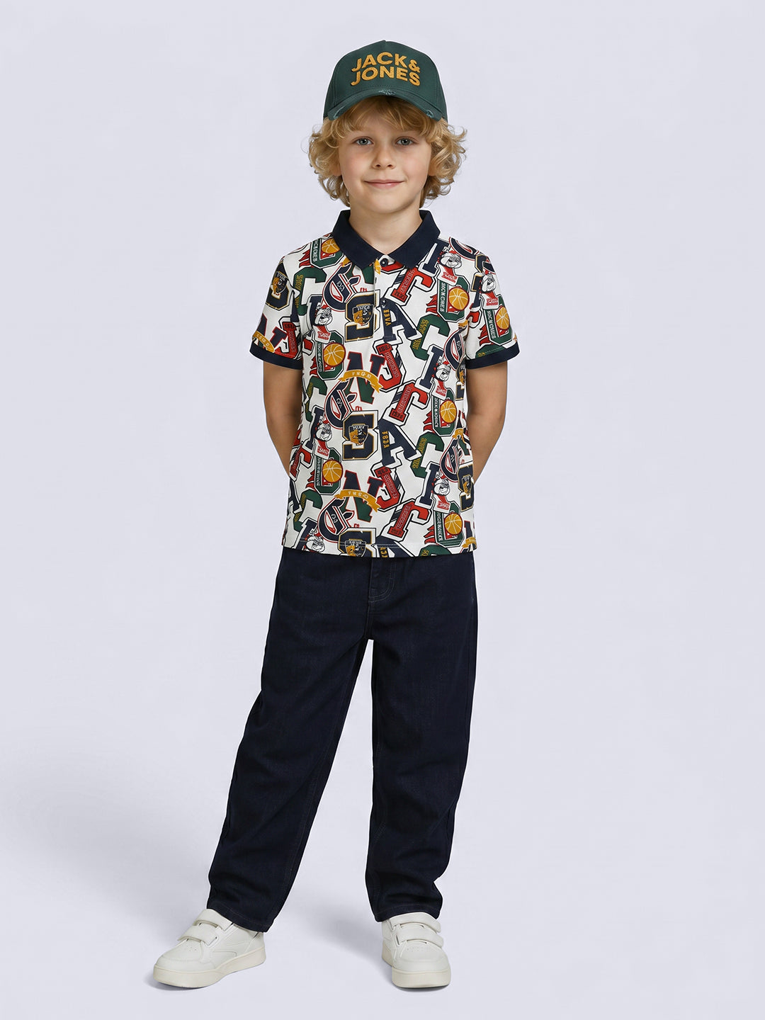 Boys Graphic Print Polo