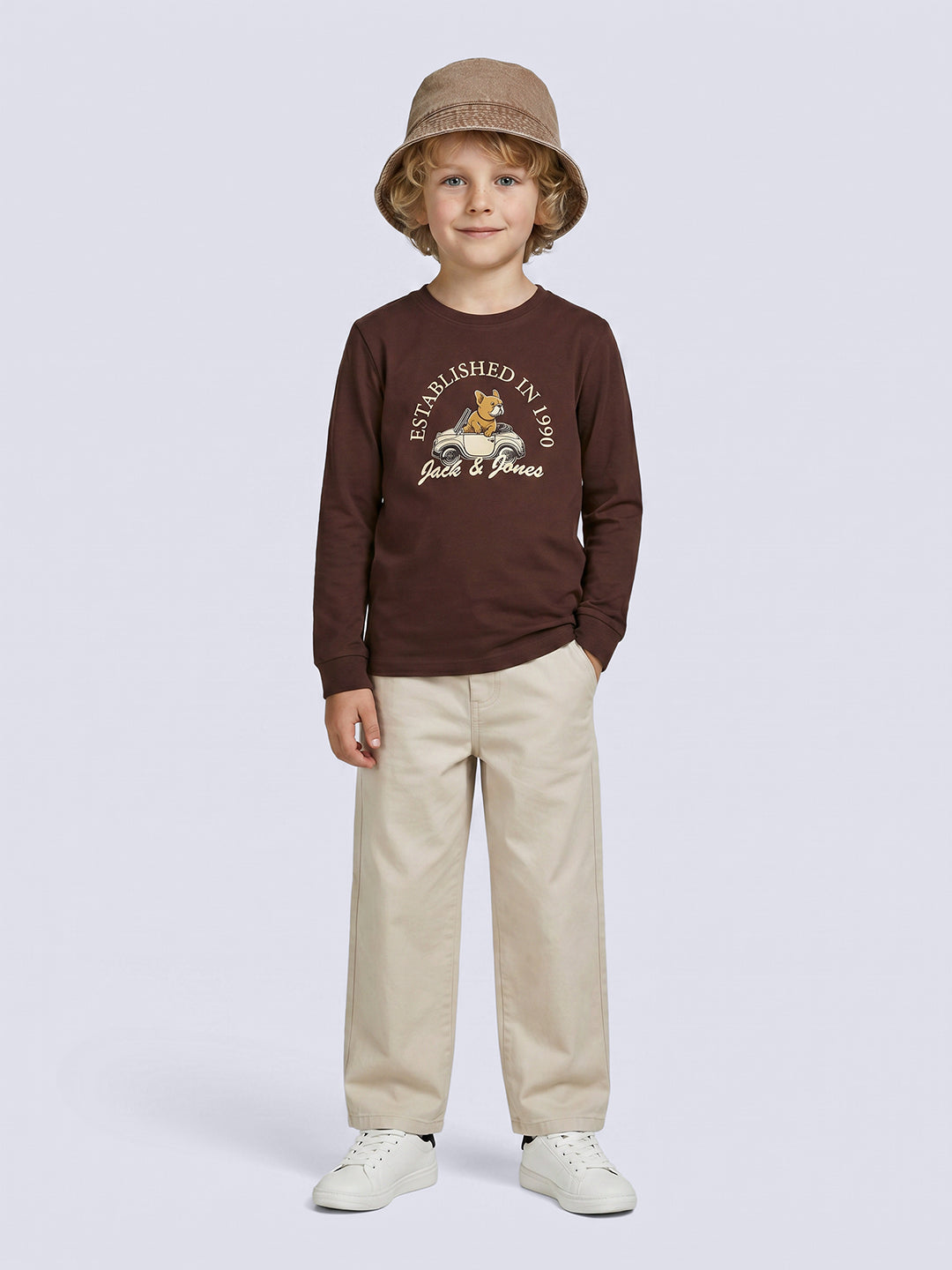 Boys Graphic Print Long Sleeve T-Shirt