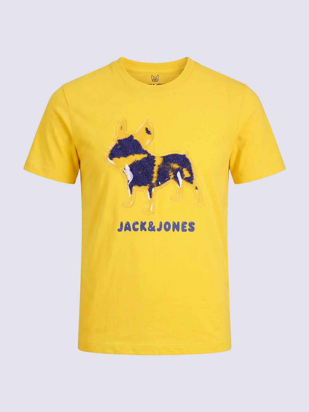 Boys Yellow Doggo Bead Graphic T-Shirt