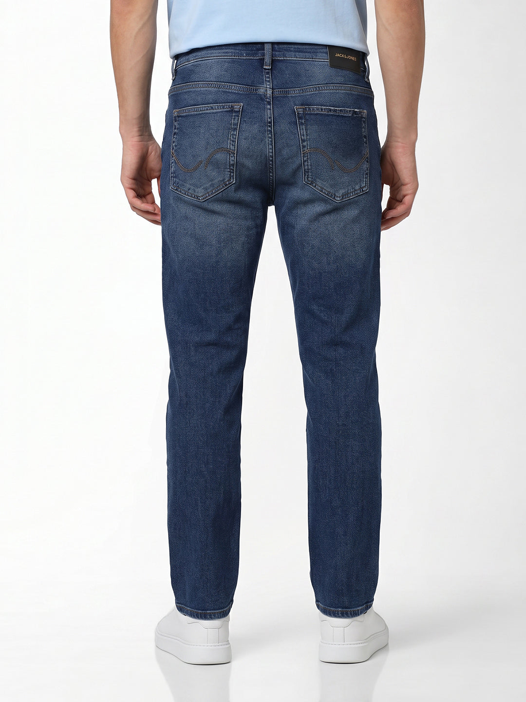 medium blue regular fit jeans