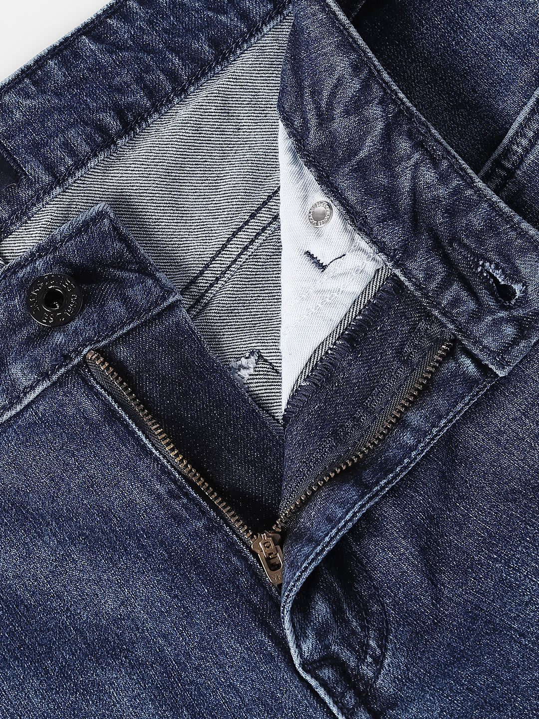 Blue Washed Regular Fit Jeans