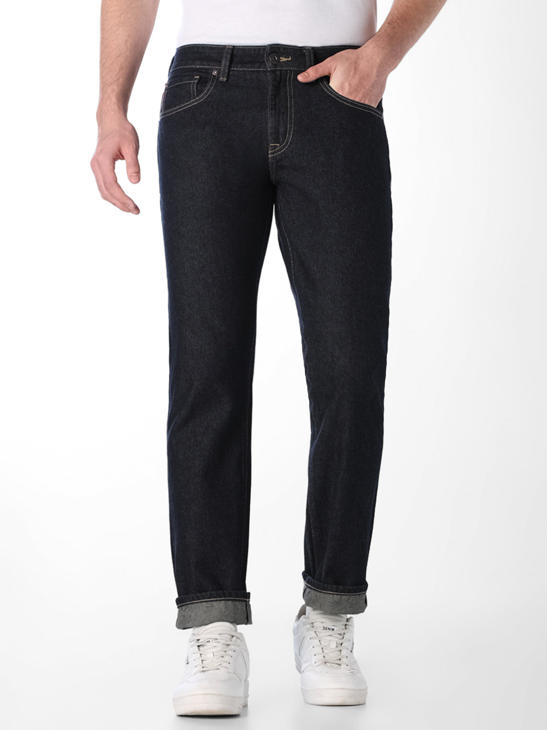 Dark Blue Selvedge Regular Fit Jeans