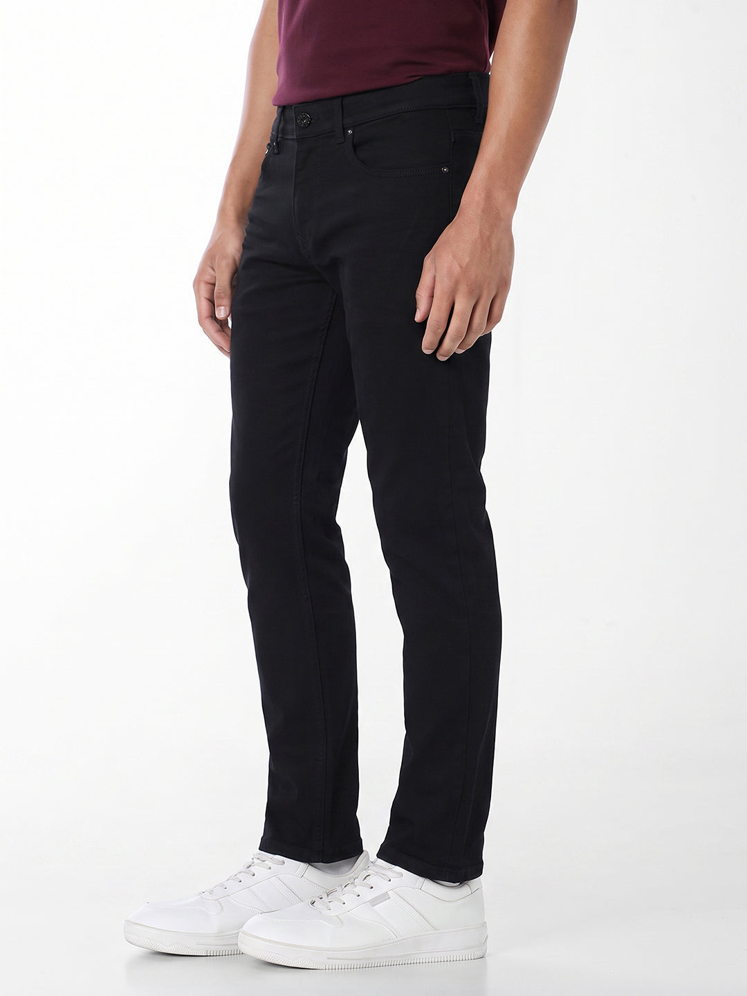 Black clark regular fit jeans
