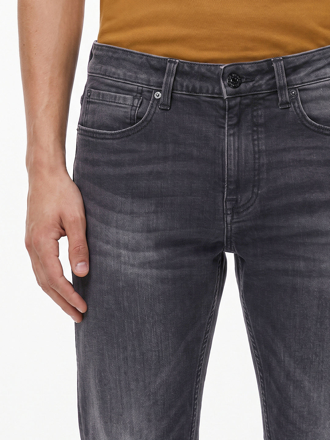 Black clark regular fit jeans