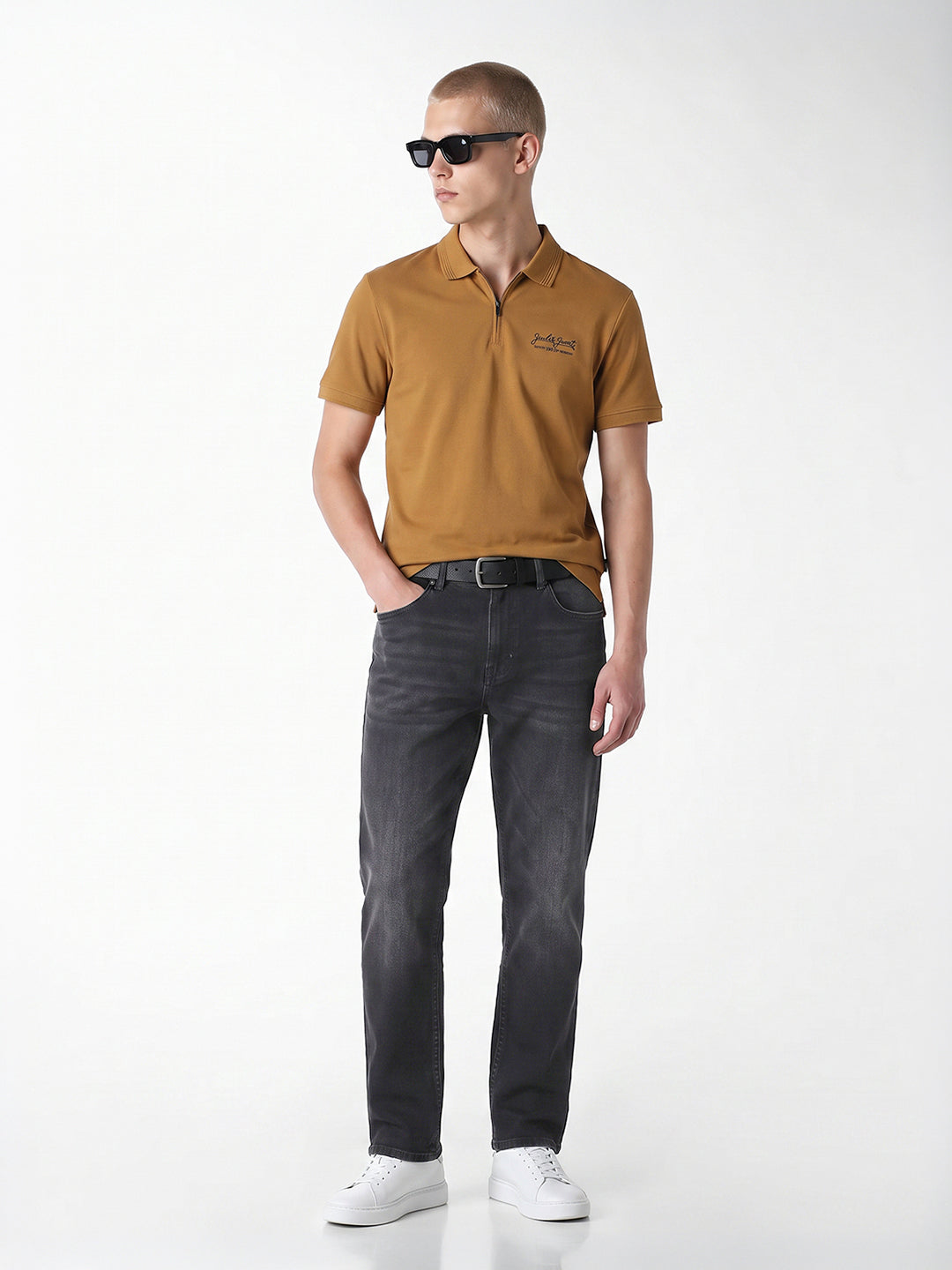 Black clark regular fit jeans