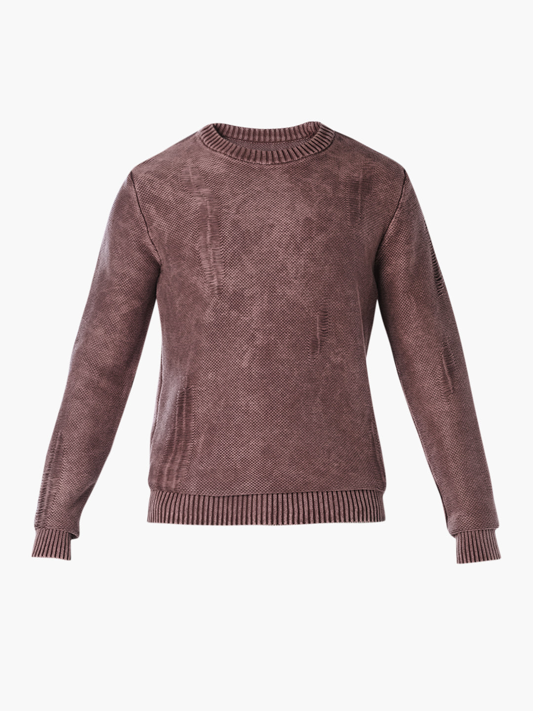 Textured Crew Neck Knit