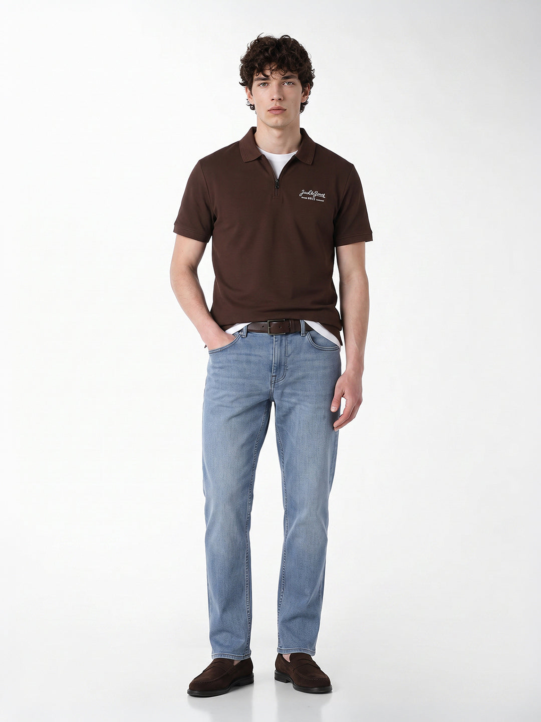 Blue clark regular fit jeans