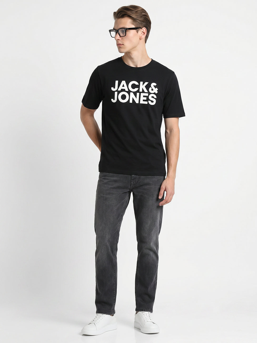 Grey Washed Clark Regular Fit Jeans