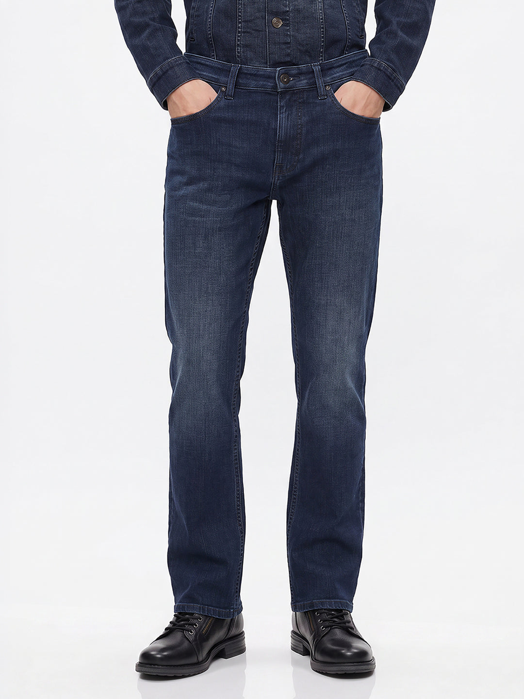 Dark Blue Cliff Bootcut Jeans