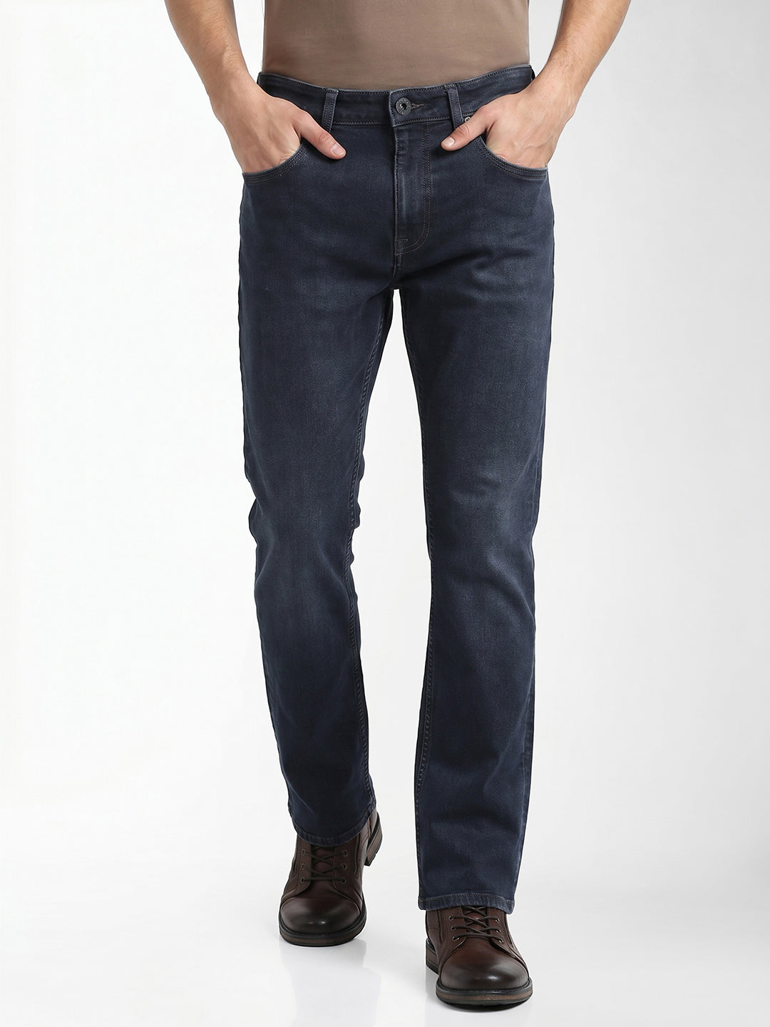 Dark Blue Cliff Bootcut Jeans